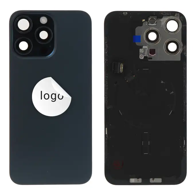 Tylne szkło (Pulled B) - Niebieski; do iPhone 15 Pro Max