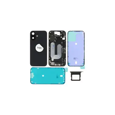 Klapka baterii (Pulled A) incl. small parts - Czarna; do iPhone 16
