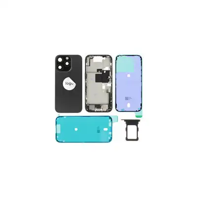 Klapka baterii (Pulled A) incl. small parts do iPhone 16 Pro - czarna
