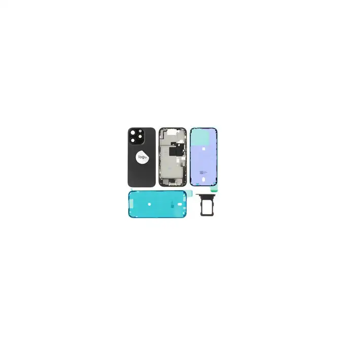 Klapka baterii (Pulled A) incl. small parts do iPhone 16 Pro - czarna