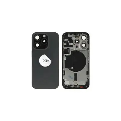 Klapka baterii (Pulled) - Czarna; do iPhone 15 Pro