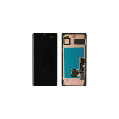 Wyświetlacz (Orginalny/Refabrykowany) z ramką do Google Pixel 7 Pro- czarny
