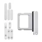 Zestaw przycisków + szufladka karty sim do iPhone 16 Plus - biały
