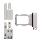 Zestaw przycisków + szufladka karty sim do iPhone 16 Pro Max - szary