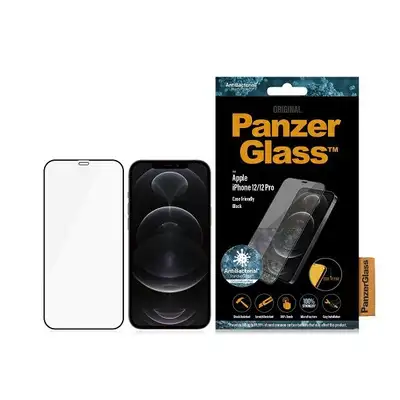 Szkło ochronne E2E Super+ do iPhone 12 / 12 Pro PanzerGlass, antybakteryjne MicroFracture