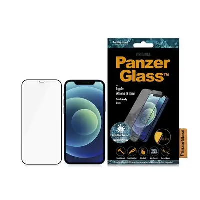 Szkło ochronne E2E Super+ do iPhone 12 Mini PanzerGlass, antybakteryjne MicroFracture