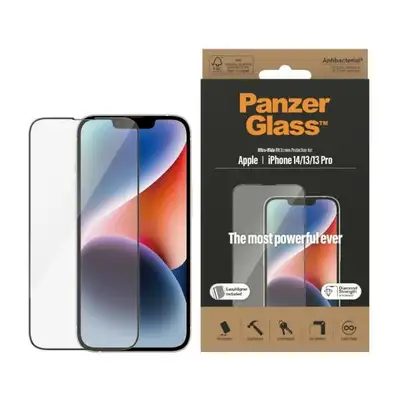 Szkło ochronne Ultra-Wide Fit do iPhone 14 / 13 Pro / 13 (6,1&quot;) PanzerGlass, antybakteryjne, Easy Aligner w zestawie