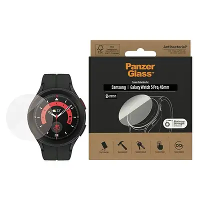 Szkło ochronne do Galaxy Watch Classic 5 Pro (45 mm) PanzerGlass, antybakteryjne
