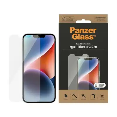 Szkło ochronne do iPhone 14 / 13 Pro / 13 PanzerGlass Classic Fit, antybakteryjne
