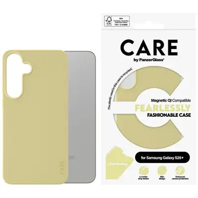 Etui CARE by PanzerGlass Fashion QI do Samsung Galaxy S25+, chardonnay