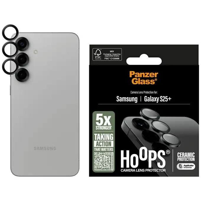 Osłona obiektywu ceramiczna Hoops do Samsung Galaxy S25+ PanzerGlass