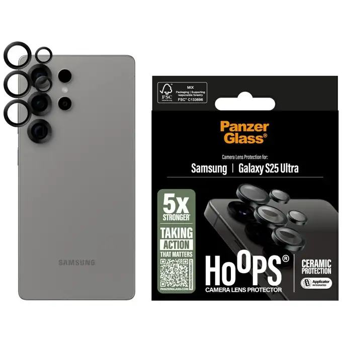 Osłona obiektywu ceramiczna Hoops do Samsung Galaxy S25 Ultra PanzerGlass