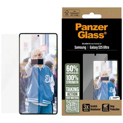 Szkło hartowane Ultra-Wide Fit do Samsung Galaxy S25 Ultra PanzerGlass