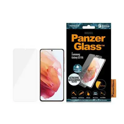 Szkło ochronne E2E Microfracture do Samsung S21 (G991) PanzerGlass, Case Friendly, FingerPrint, antybakteryjne, czarne