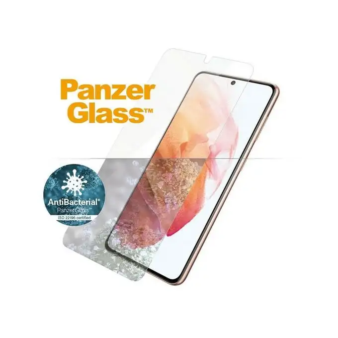 Szkło ochronne E2E Microfracture do Samsung S21 (G991) PanzerGlass, Case Friendly, FingerPrint, antybakteryjne, czarne
