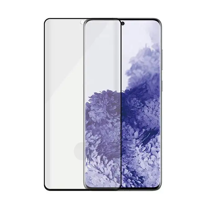 Szkło ochronne E2E Microfracture do Samsung S21 Ultra (G998) PanzerGlass, Case Friendly, FingerPrint, antybakteryjne, czarne