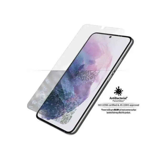 Szkło ochronne E2E Microfracture do Samsung S22 (G901) PanzerGlass, Case Friendly, antybakteryjne, czarne