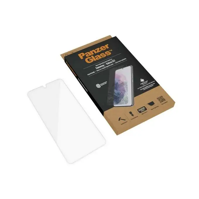 Szkło ochronne E2E Microfracture do Samsung S22 (G901) PanzerGlass, Case Friendly, antybakteryjne, czarne