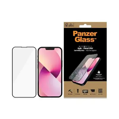 Szkło ochronne E2E Microfracture do iPhone 13 Mini PanzerGlass, Case Friendly, antybakteryjne, czarne
