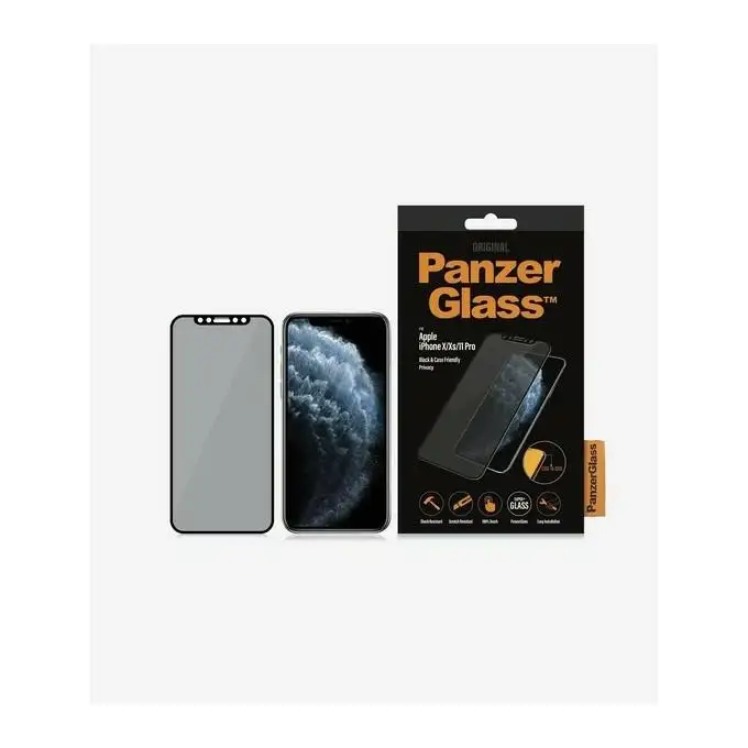 Szkło ochronne E2E Super+ do iPhone X / XS / 11 Pro PanzerGlass, Privacy
