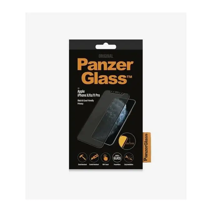 Szkło ochronne E2E Super+ do iPhone X / XS / 11 Pro PanzerGlass, Privacy