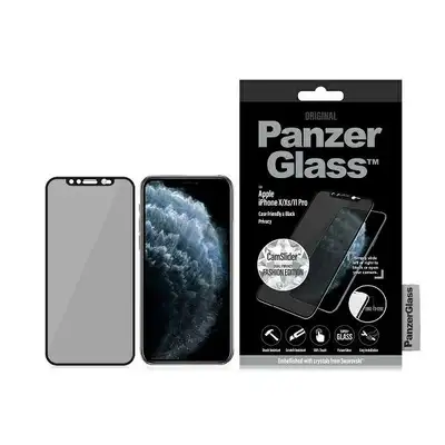 Szkło ochronne E2E Super+ do iPhone X / Xs / 11 Pro PanzerGlass, Swarovsky CamSlider Privacy
