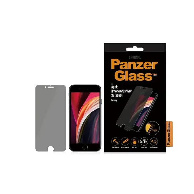 Szkło ochronne Standard Super+ do iPhone 6/6s/7/8/SE 2020 / SE 2022 PanzerGlass, Privacy