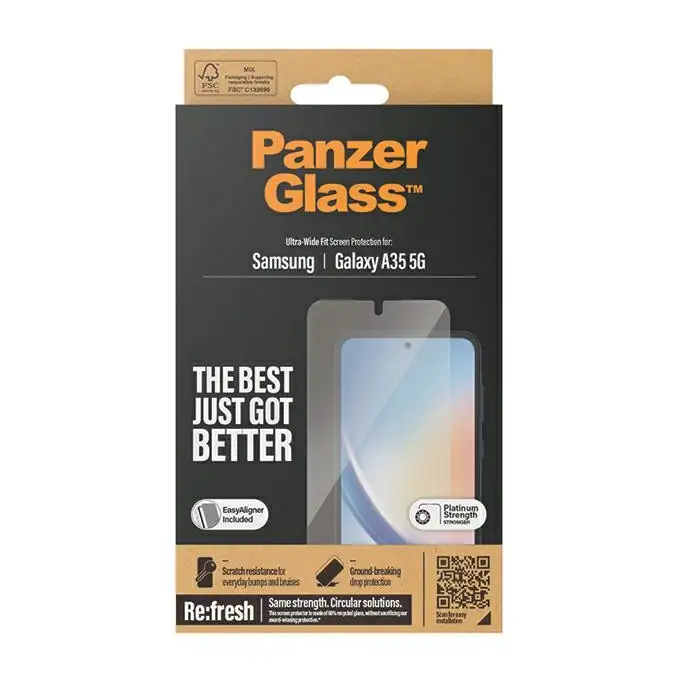 Szkło ochronne do Samsung A35 5G (A356) PanzerGlass, z aplikatorem