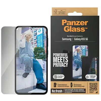 Szkło ochronne do Samsung A55 5G (A556) PanzerGlass, Privacy, z aplikatorem