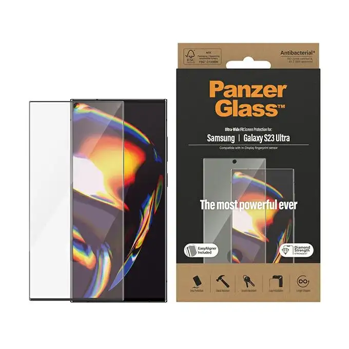 Szkło ochronne do Samsung S23 Ultra (S918) PanzerGlass, z aplikatorem