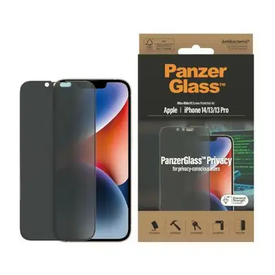 Szkło ochronne do iPhone 14 / 13 Pro / 13 (6,1&quot;) PanzerGlass, Privacy, antybakteryjne