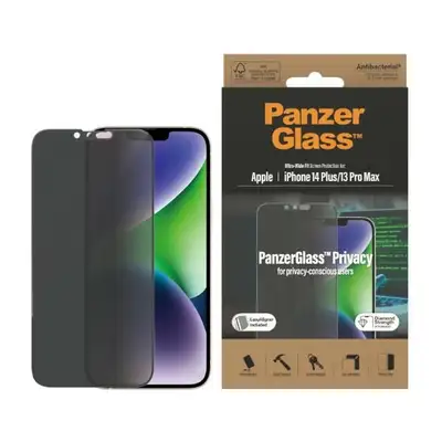 Szkło ochronne do iPhone 14 Plus / 13 Pro Max (6,7&quot;) PanzerGlass, Privacy, antybakteryjne, z aplikatorem