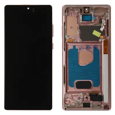 Wyświetlacz do Samsung Galaxy Note 20 N981 brązowy (Compatible soft) - z ramką