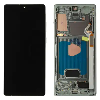 Wyświetlacz do Samsung Galaxy Note 20 N981 zielony (Compatible soft) - z ramką