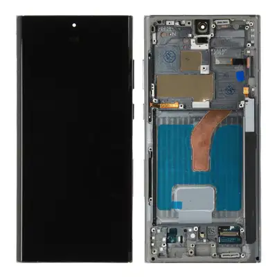 Wyświetlacz do Samsung Galaxy S22 Ultra S908 zielony (Compatible soft) - z ramką
