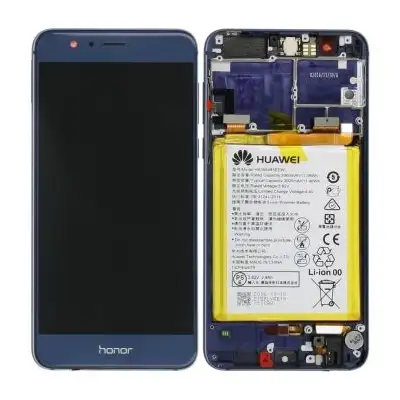 Wyświetlacz + bateria do Huawei Honor 8 - niebieski