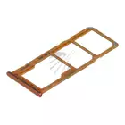 Szufladka karty SIM do Samsung Galaxy A50 SM-A505 - pomarańczowa