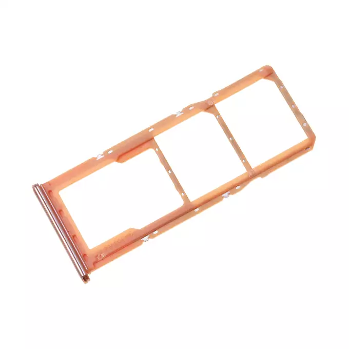 Szufladka karty SIM i SD do Samsung Galaxy A70 A705 - pomarańczowa