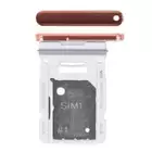 Szufladka karty SIM i SD do Samsung Galaxy S20 FE SM-G780 / S20 FE 5G SM-G781 - pomarańczowa