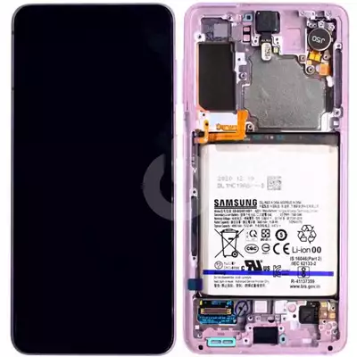 Wyświetlacz + bateria do Samsung Galaxy S21 SM-G991 - fioletowy