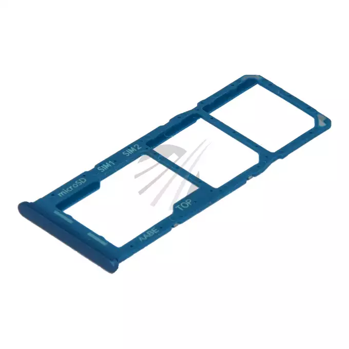 Szufladka karty SIM i SD do Samsung Galaxy A12 SM-A125 / A12 Nacho SM-A127 - niebieska