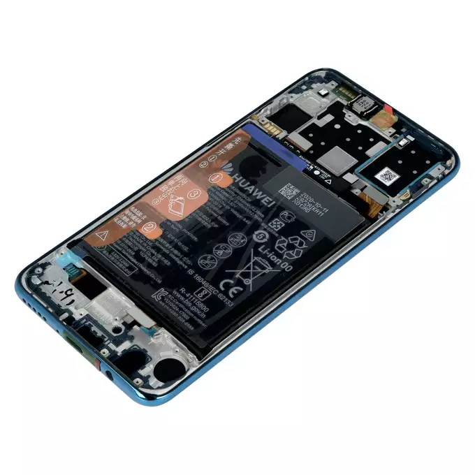 LCD Touchscreen incl. Battery - Blue, Huawei P30 Lite New Edition (2020 MAR-LX1B) (48MP Rearcamera)