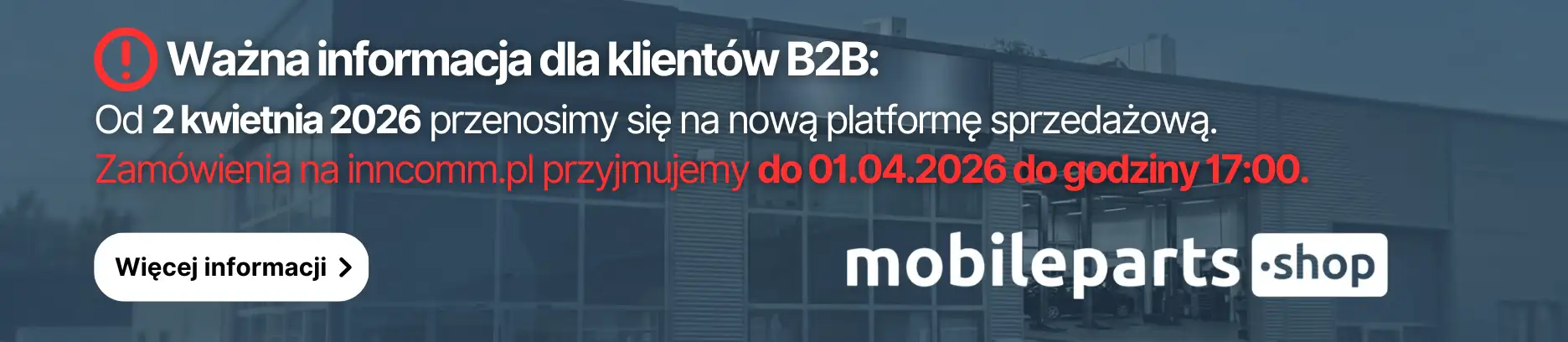 Ważna informacja dla klientów B2B